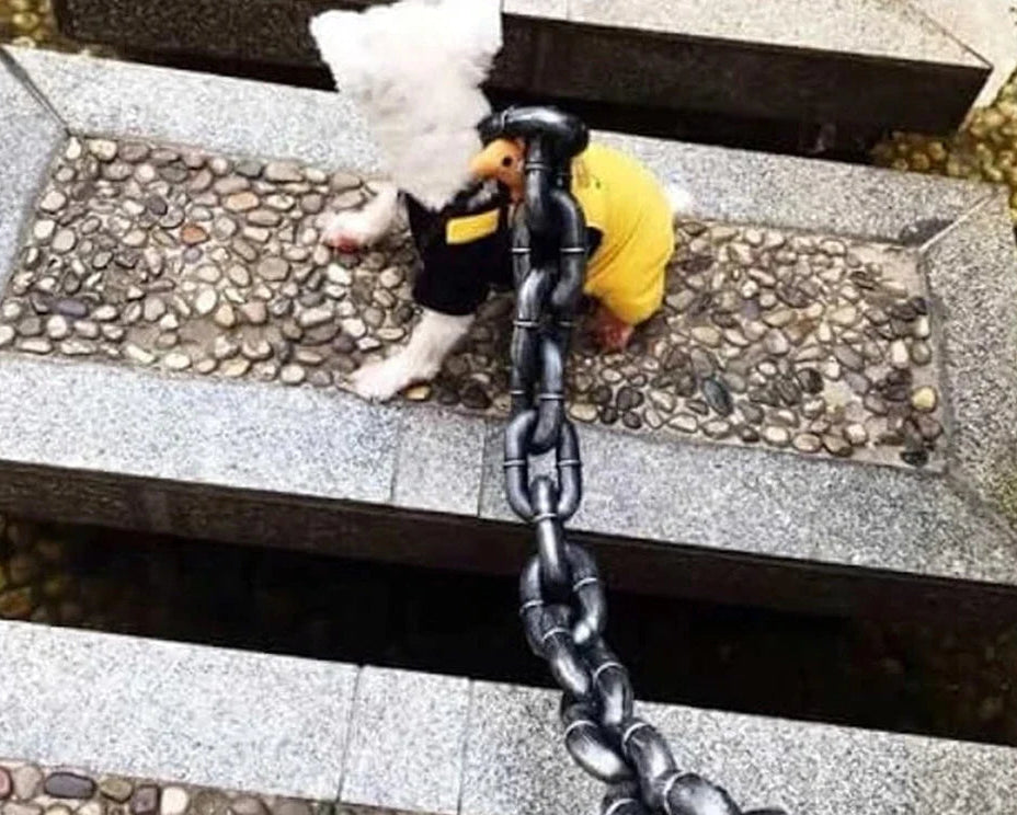 Funny Dog Leash Simulation Life-Like Iron Chain for Large Medium Small Pet Dog Accessories Dog Collar Dog Leash Things for Dogs