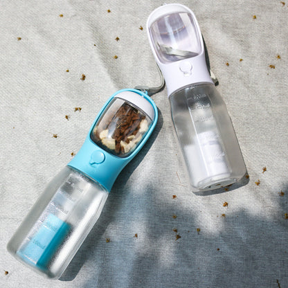 Ultimate 3-in-1 Portable Cat & Dog Water Bottle with Food Feeder and Poop Dispenser - Leak-Proof and Multifunctional Pet Travel Essential