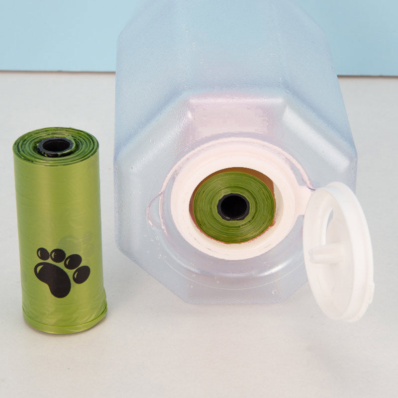 Ultimate 3-in-1 Portable Cat & Dog Water Bottle with Food Feeder and Poop Dispenser - Leak-Proof and Multifunctional Pet Travel Essential