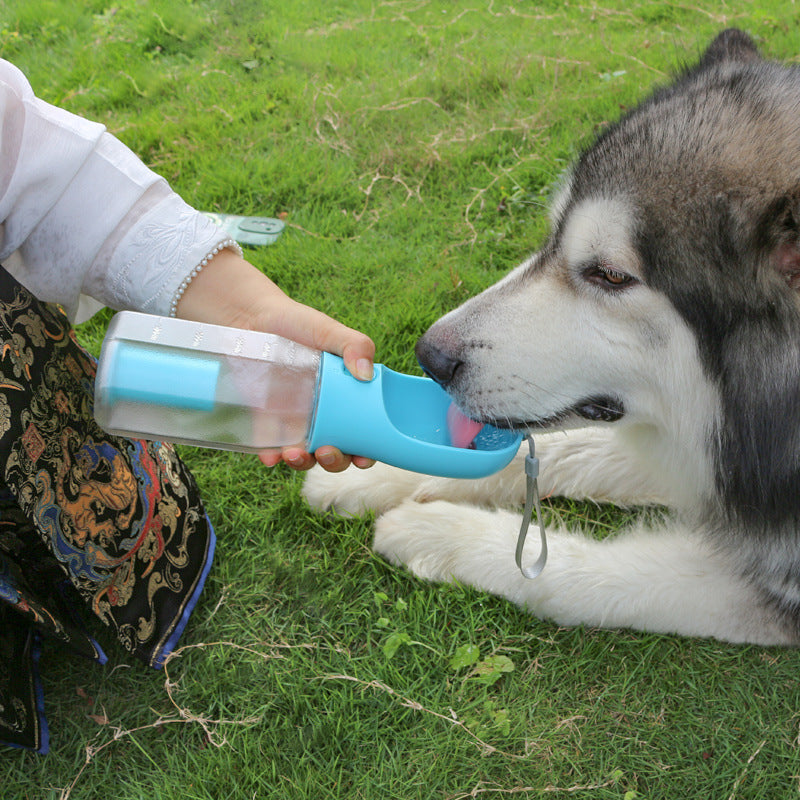 Ultimate 3-in-1 Portable Cat & Dog Water Bottle with Food Feeder and Poop Dispenser - Leak-Proof and Multifunctional Pet Travel Essential